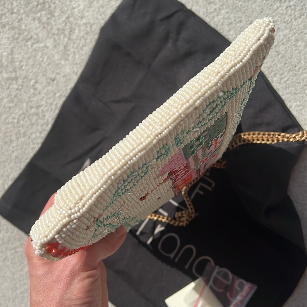 Mary Frances Crossbody bag beaded rhinestones handbag clutch castle - Picture 14 of 16